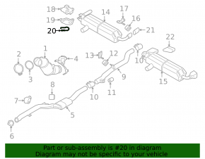 Exhaust Flap Actuator Bracket BMW 5 G30 17-23
