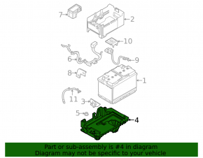 Kia K5 21-24 battery tray