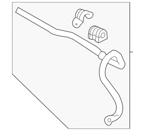 Front stabilizer bar for Chevrolet Volt 16-19
