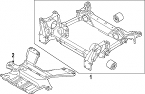 Front subframe reinforcement for Audi E-Tron 19-23