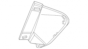 Front bumper air duct plug, right, BMW X3 G01 22-23 rest, M package