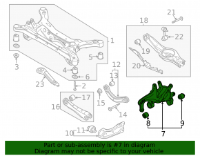 Rear left axle Hyundai Sonata 20-23