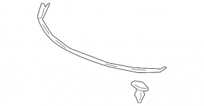 Hood seal for Lexus RC300 RC350 19-25 rest.