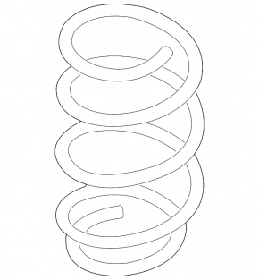 Front left spring Nissan Rogue 14-20 stiffness red blue