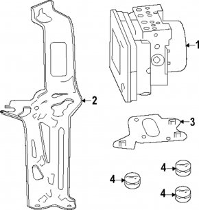 ABS Bracket Honda Accord 23- Lower