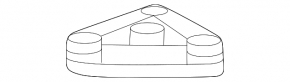 Front bumper mount, right, under headlight, Nissan Z 23-26