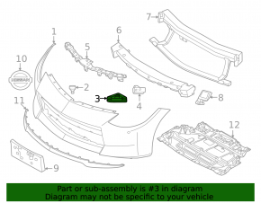 Front bumper mount, right, under headlight, Nissan Z 23-26