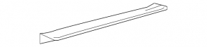 Door sill trim front right Toyota Sienna 15-20 black
