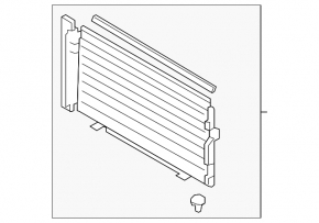 Air conditioner radiator condenser Subaru Forester 08-13 SH