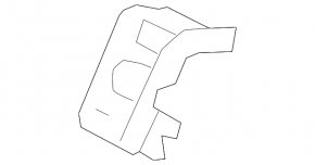 Isofix tie-down pad for the rear seats of the Toyota Camry v70 18-24, gray