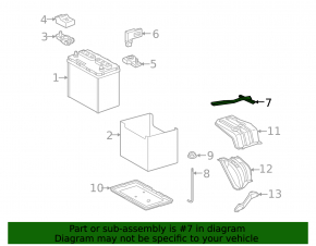 Battery mounting plate Toyota Rav4 13-18
