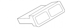 Air duct deflector center console VW Touareg 11-17