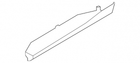 Lower rear left door trim Nissan Pathfinder 22-25 black with chrome