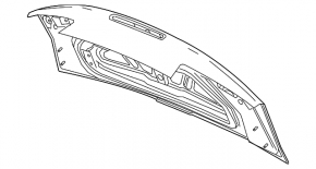 Chevrolet Camaro 16 convertible trunk lid, bumpers, bent corner