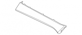 Front panel trim, right lower Hyundai Elantra 21-26, black