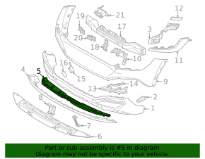 Kia EV6 22-24 GT-Line lower rear bumper lip trim