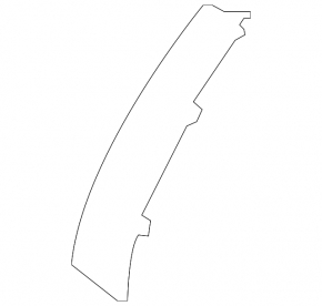 Kia Niro 17-22 right headlight trim, small, structure