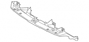 Front Bumper Bracket Center Upper Porsche Cayenne 958 11-14