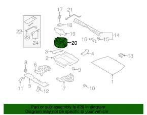 Foam for tools Subaru Forester 08-11 SH