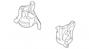 Left engine mount for Porsche Panamera 17-21 4.0
