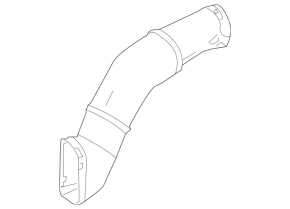 Air duct from the air intake, left Mercedes GLE 63 16-19, upper, 5.5