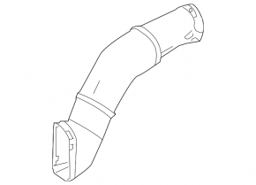 Air duct from the air intake, left Mercedes GLE 63 16-19, upper, 5.5