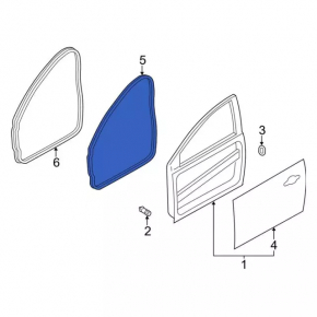 Front left door seal Ford Focus mk3 11-18