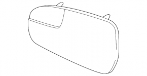 Mirror element right Ford Fusion mk5 13-20
