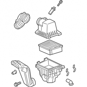 Air filter housing Ford Ecosport 18-22 2.0 without air duct and sensor