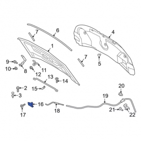 Ford Explorer 20- Hood Lock