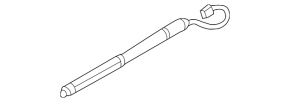 Right lower tailgate shock absorber for Land Rover Range Rover 13-21