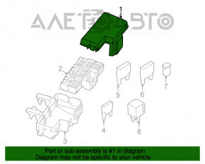 Underhood fuse box Ford Flex 09-19