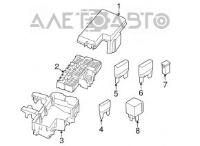 Underhood fuse box Ford Flex 09-19