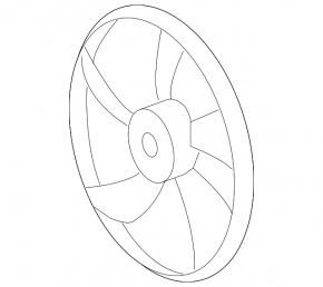 Left Cooling Fan Impeller for Lexus LS460 LS600h 07-17
