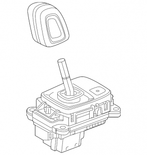 Gear shifter Volvo XC40 19-22 leather black, R-Design