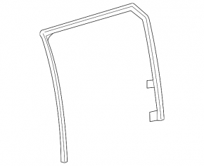 Glass seal rear right Chevrolet Bolt 17-