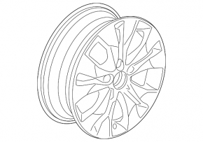 Wheel disk R17 Honda CRV 12-16 curb