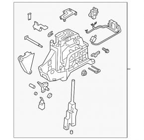 Gearbox shifter Hyundai Santa FE Sport 13-18