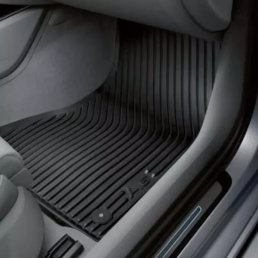 Floor mat front right Audi A6 C7 12-18 black, rubber, worn