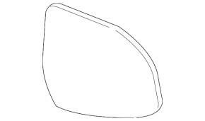 Right mirror element BMW X7 G07 19-25 heated, BSM