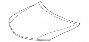 Hood bare Toyota Camry v50 12-14 usa POLCAR