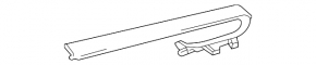 Right upper dashboard trim for Toyota Venza 21-24 with chrome, black, dented, broken mount