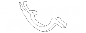 Trunk lid hinge trim left Lexus ES300h ES350 13-18