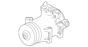 Subaru Outback 17-19 air conditioning compressor