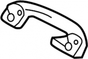 Ceiling handle front left Infiniti Q50 14-24 gray