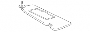 Left sun visor for Lexus ES300 ES330 beige