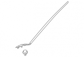 Left windshield molding for Toyota C-HR 18-23