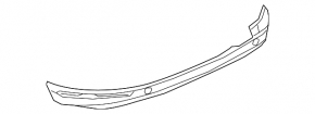 Rear bumper lip for VW Touareg 15-17