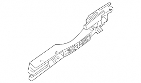 Front left door handle mechanism Nissan Sentra 13-19