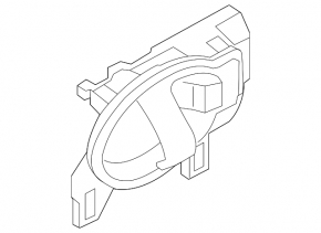 Door handle inside rear right Nissan Versa Note 13-19